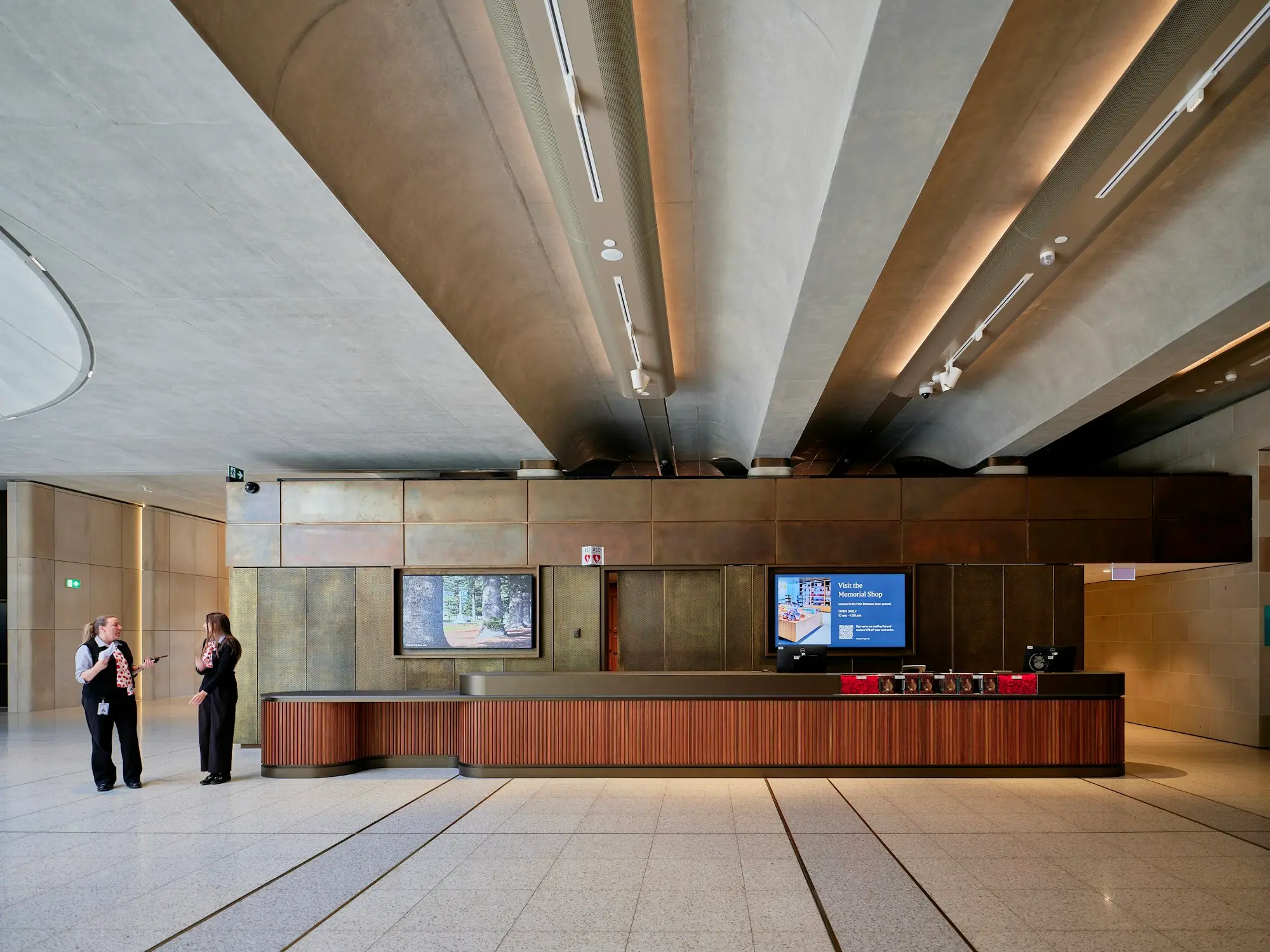 Spacious reception area of a health clinic in Canberra